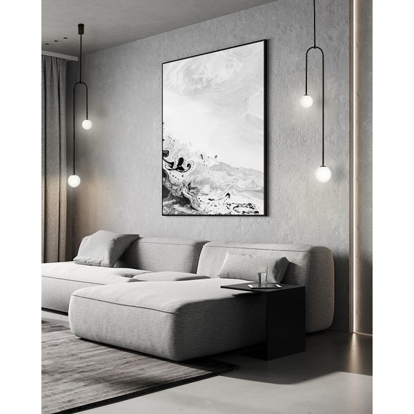 Lampa wisząca LOW czarna - Moosee